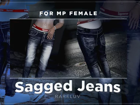 Sagged Jeans For MP Female 1.0