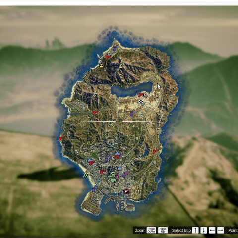 Satellite View Map with colorful Blip 2.0 – GTA 5 mod