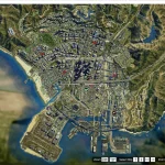 Satellite View Map with colorful Blip 2.0
