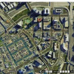 Satellite View Map with colorful Blip 2.0