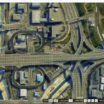 Satellite View Map with colorful Blip 2.0