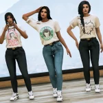 Stranger Things Shirt Pack for MP Female 1.0