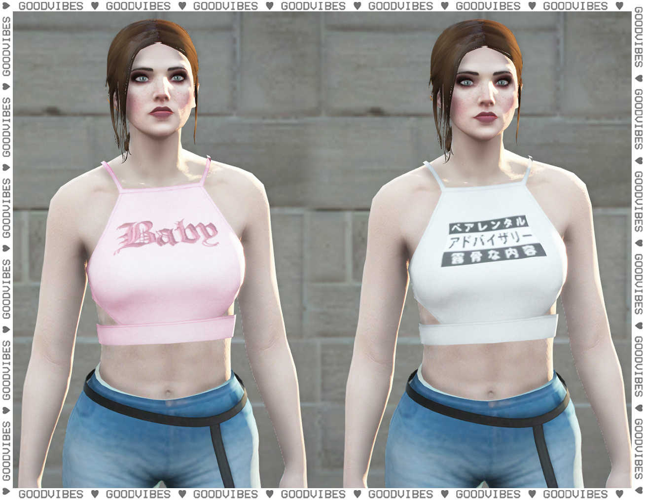 MP Female Crop Shirts [Fivem Ready] 1.0 - GTA 5 Mod