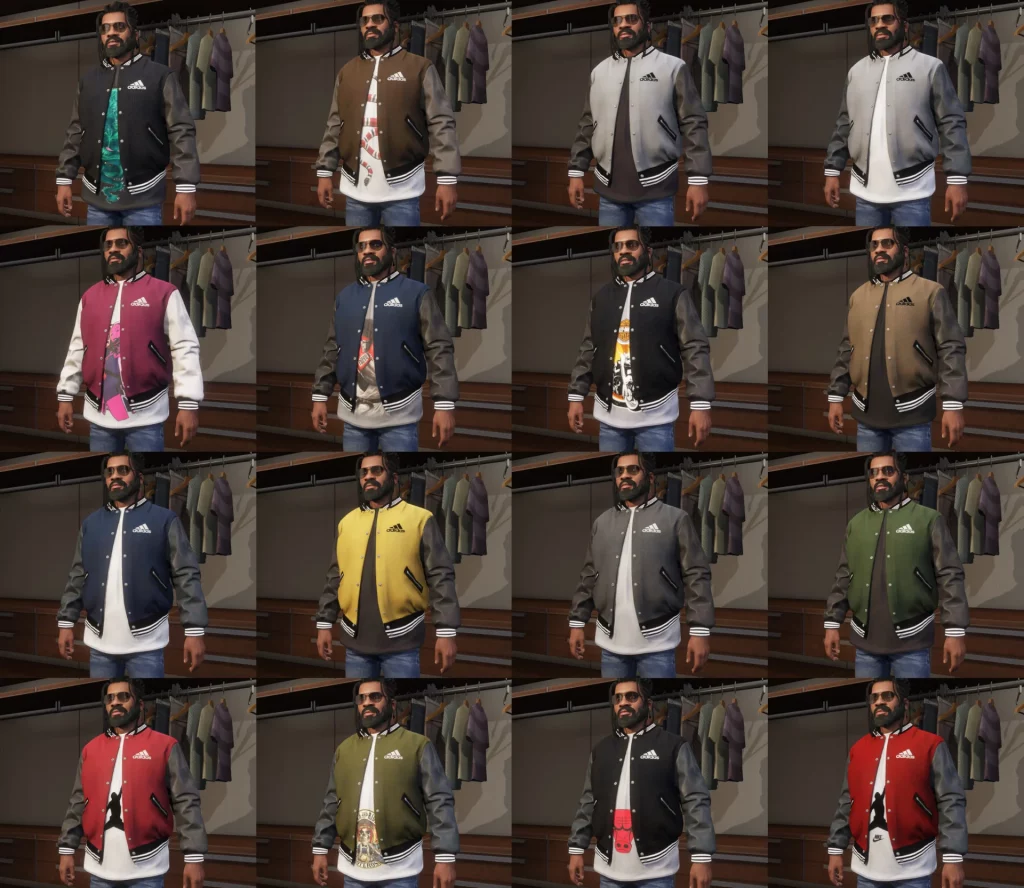 Adidas Bomber Jackets Texture Pack for Franklin V1.1