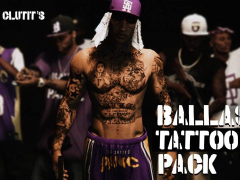 Ballas Tattoos for MP Male V1.0