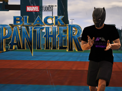 Black Panther Mask for MP Male V1.0