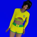 Brazilian World Cup 22 outfit for MP Female V1.0