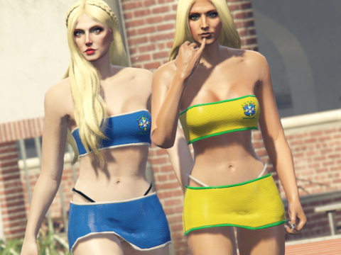 Brazilian World Cup 22 outfit for MP Female V1.0