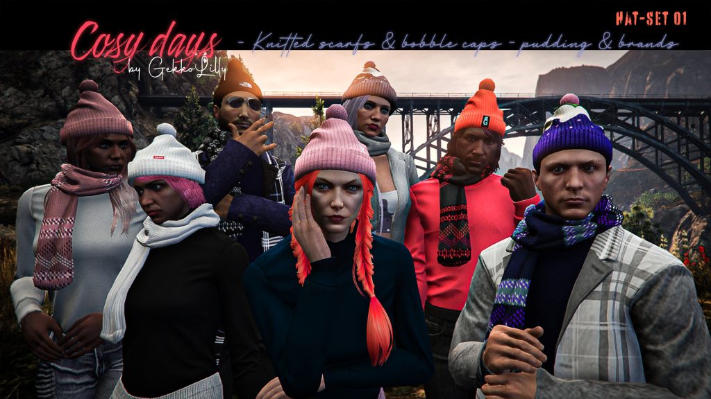 Cosy days - bobble hats & scarfs for MP Female & MP Male V1.0.1