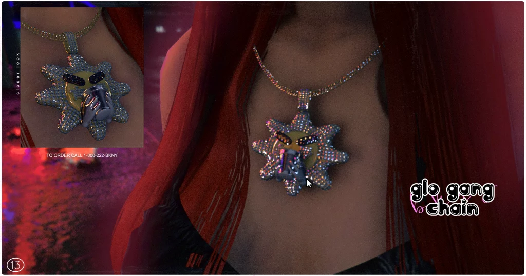 Glo Gang Chain for MP Female V1.0