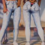 Jeans with zipper for MP female V1.0