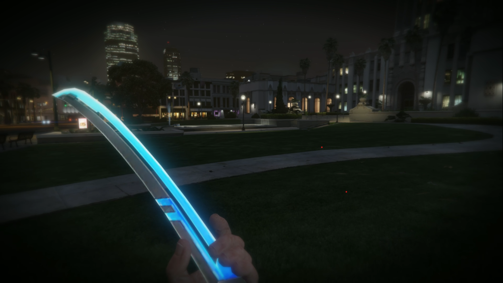 Light emitting futuristic sward