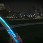 Light emitting futuristic sward