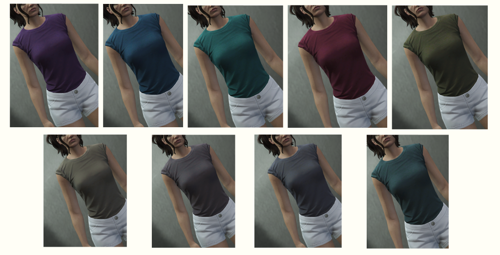 More shirt textures for MP Female V1.0