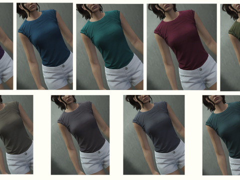 More shirt textures for MP Female V1.0