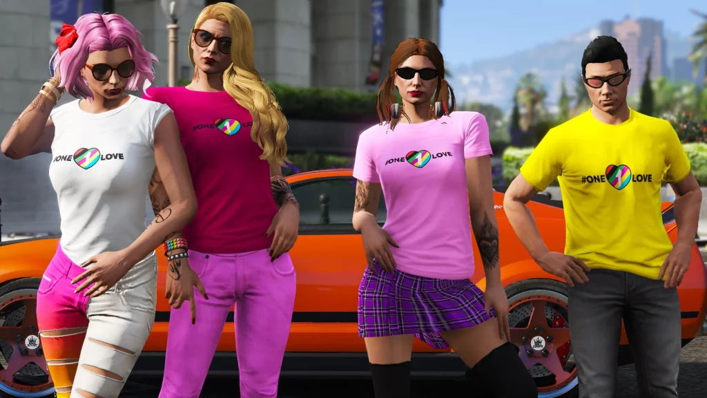 One Love T-shirt Pack for MP Male & Female V1.0