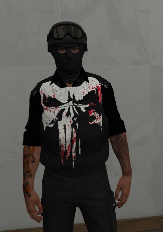 Punisher vest retexture for MP Male 1.0