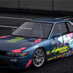 [Itasha] 1992 Nissan Silvia S13 "Cyberpunk: Edgerunners" Rebecca paintjob 1.0