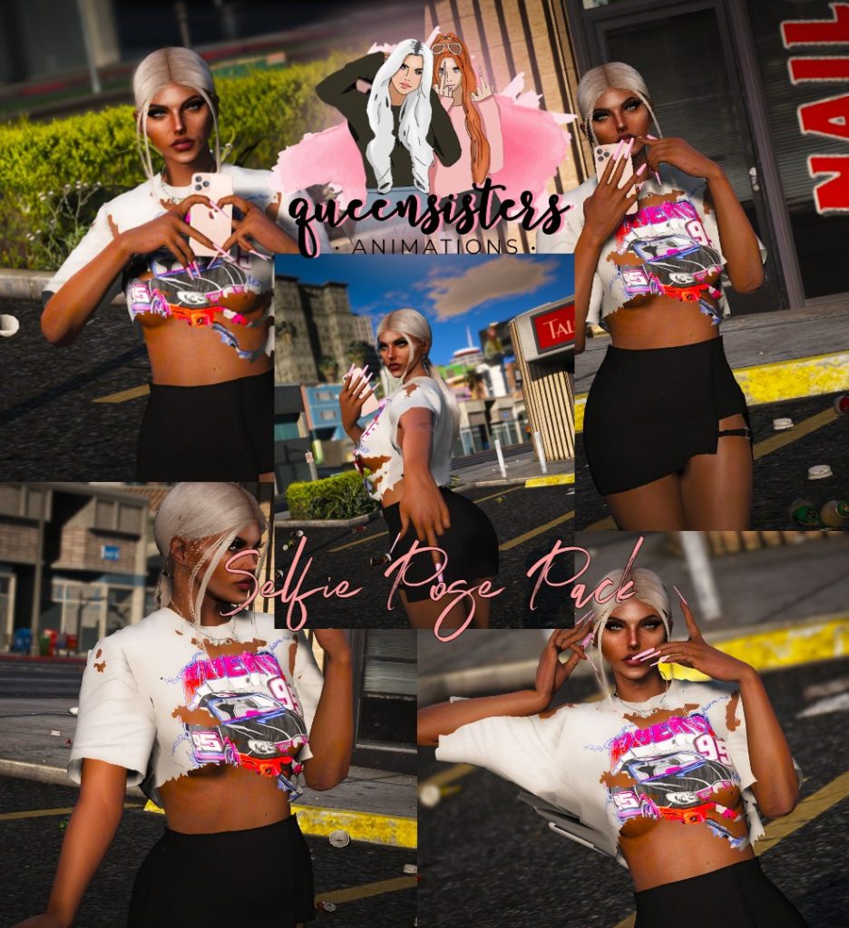 Selfie Pose Pack for MP Female #1