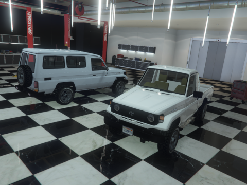 Toyota 75 series pack Troopcarrier and ute [Fivem/Addon/Tuning] V1.0