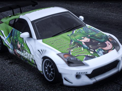 [Itasha] 2003 Nissan 350Z "Arknights" Gavial paintjob V1.0