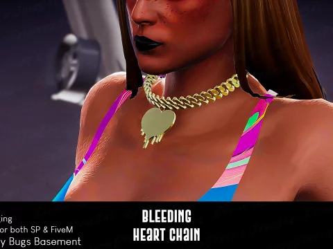 Bleeding Heart Cuban Chain for MP Male / Female