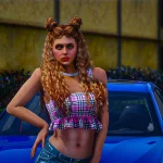 Curly Hair for MP Female V1.0