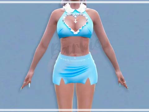 Cute Pray Set for MP Female V1.0