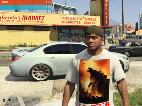 GODZILLA EXCLUSIVE CLOTHING PACK for Franklin V1.0
