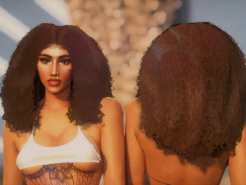 Natural hair for MP Female V1.0