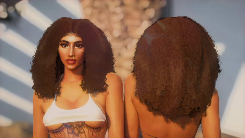 Natural hair for MP Female V1.0