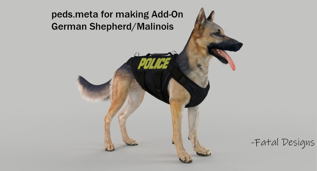 Shepherd peds.meta (For Add-On K9 PEDS) [FiveM] V1.0