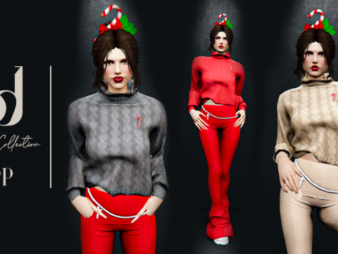 Turtleneck Top for MP Female V1.0