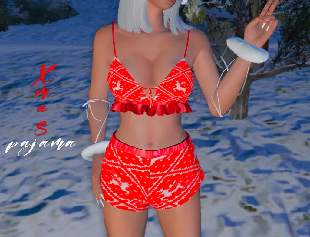 Xmas Pajama Set for MP Female V1.0