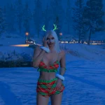 Xmas Pajama Set for MP Female V1.0