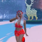Xmas Pajama Set for MP Female V1.0