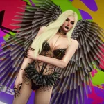 Iron swimsuit with angel wings MP female
