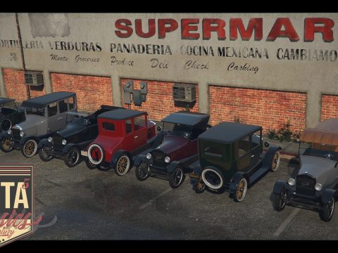 1927 Ford Model T Pack [Add-On | Extras | Sound | VehFuncs V | LODs] V1.0