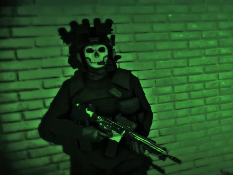 Ghost from Call of duty MW2 2022 for Skin Control V1.2