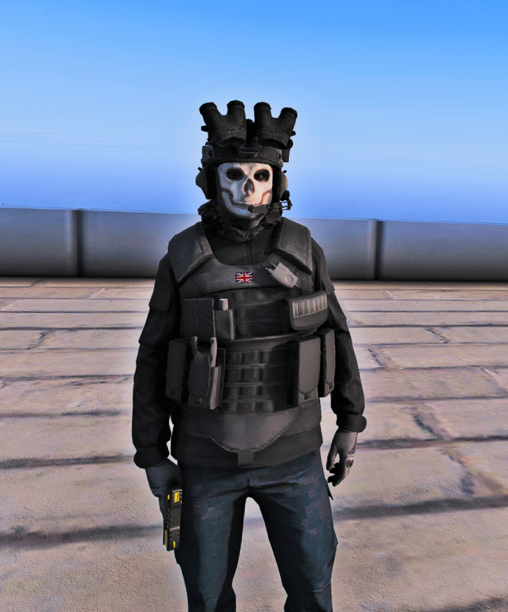 Download Ghost's mask from Call Of Duty: Modern Warfare 2 (2022) for GTA 5