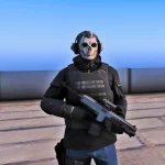 Ghost from Call of duty MW2 2022 for Skin Control V1.2
