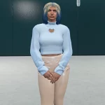 Heart Cutout Sweater for MP Female V1.0