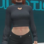 Heart Cutout Sweater for MP Female V1.0