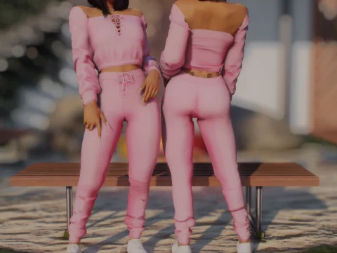 Lace sweatsuit set for MP Female v1.0
