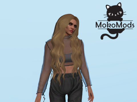 Long Wavy Hairstyle for MP Female V1.0