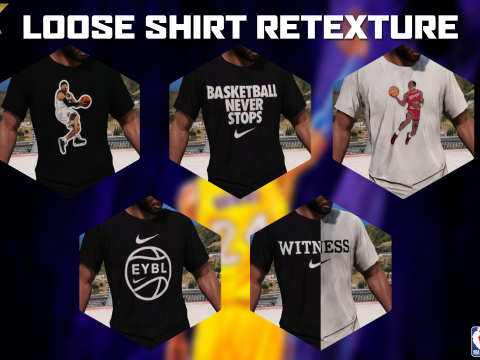 Loose Shirt RETEXTURE pack #3 V1.0