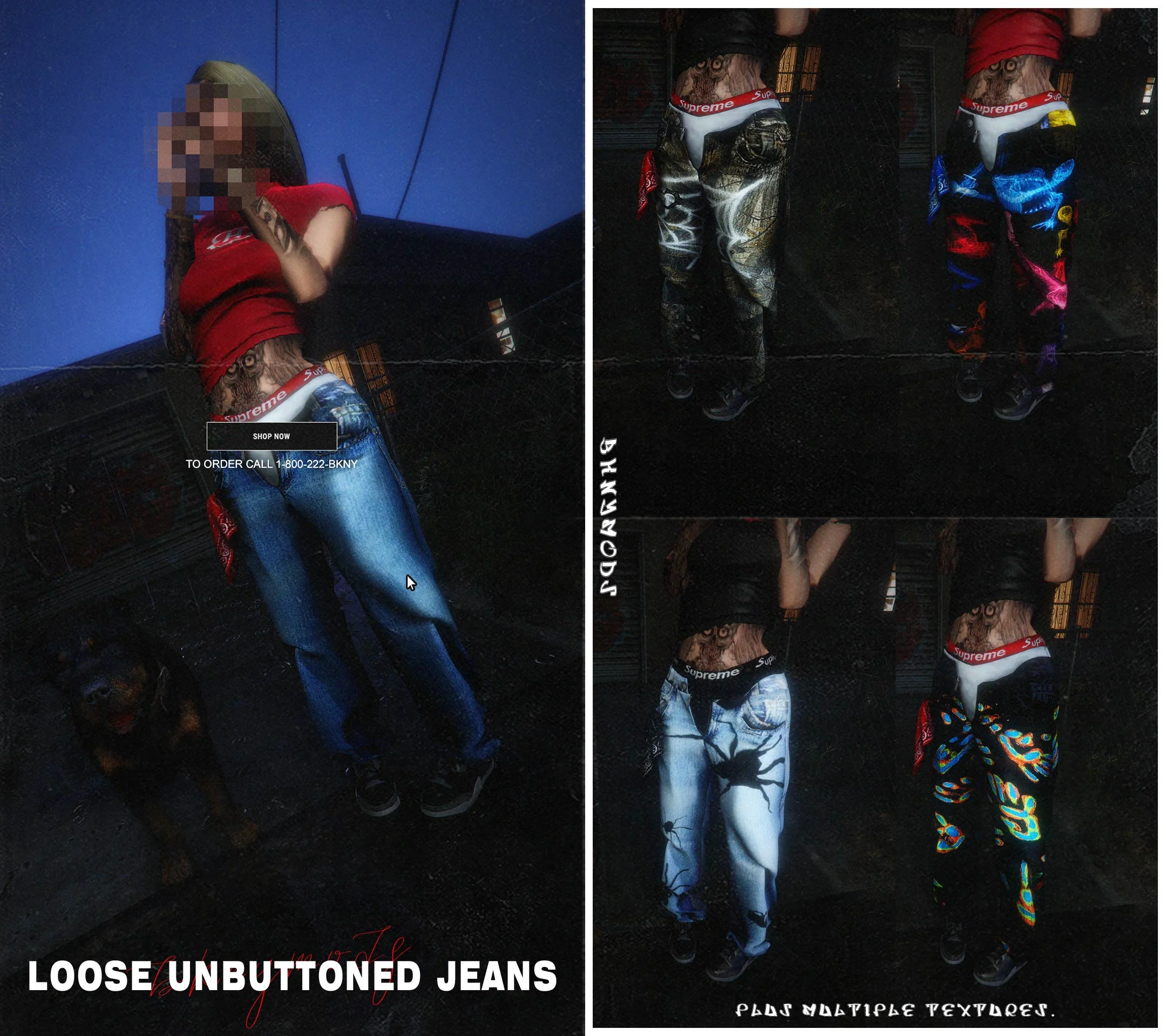 Loose Unbuttoned Jeans Mp Female Gta 5 Mod