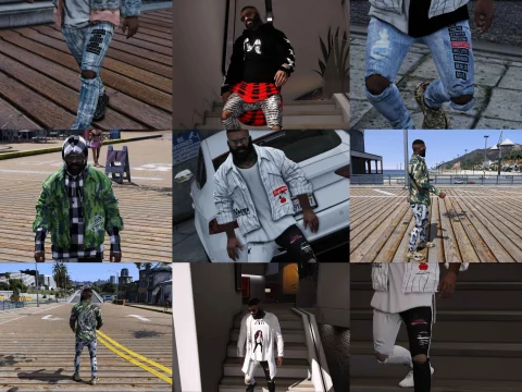 Luxury Pack of Clothes - Retextures for Franklin V1.0