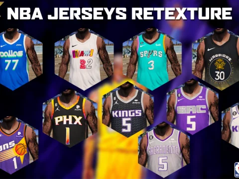 NBA Jerseys RETEXTURE pack 2 V1.0