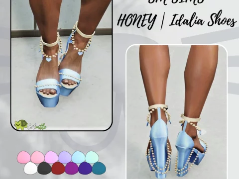 SM Sims HONEY | Idalia Shoes for MP Female V1.0